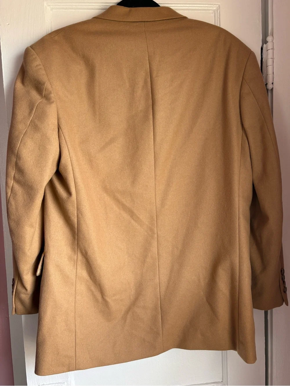 Oscar de la Renta Cashmere Wool Blend Camel Blazer Sport Coat Jacket Mens 40R